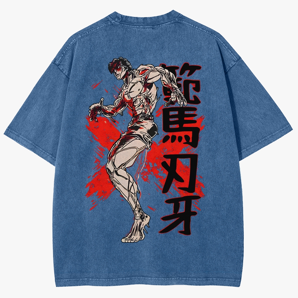 Baki Unisex Fit Washed T-Shirt