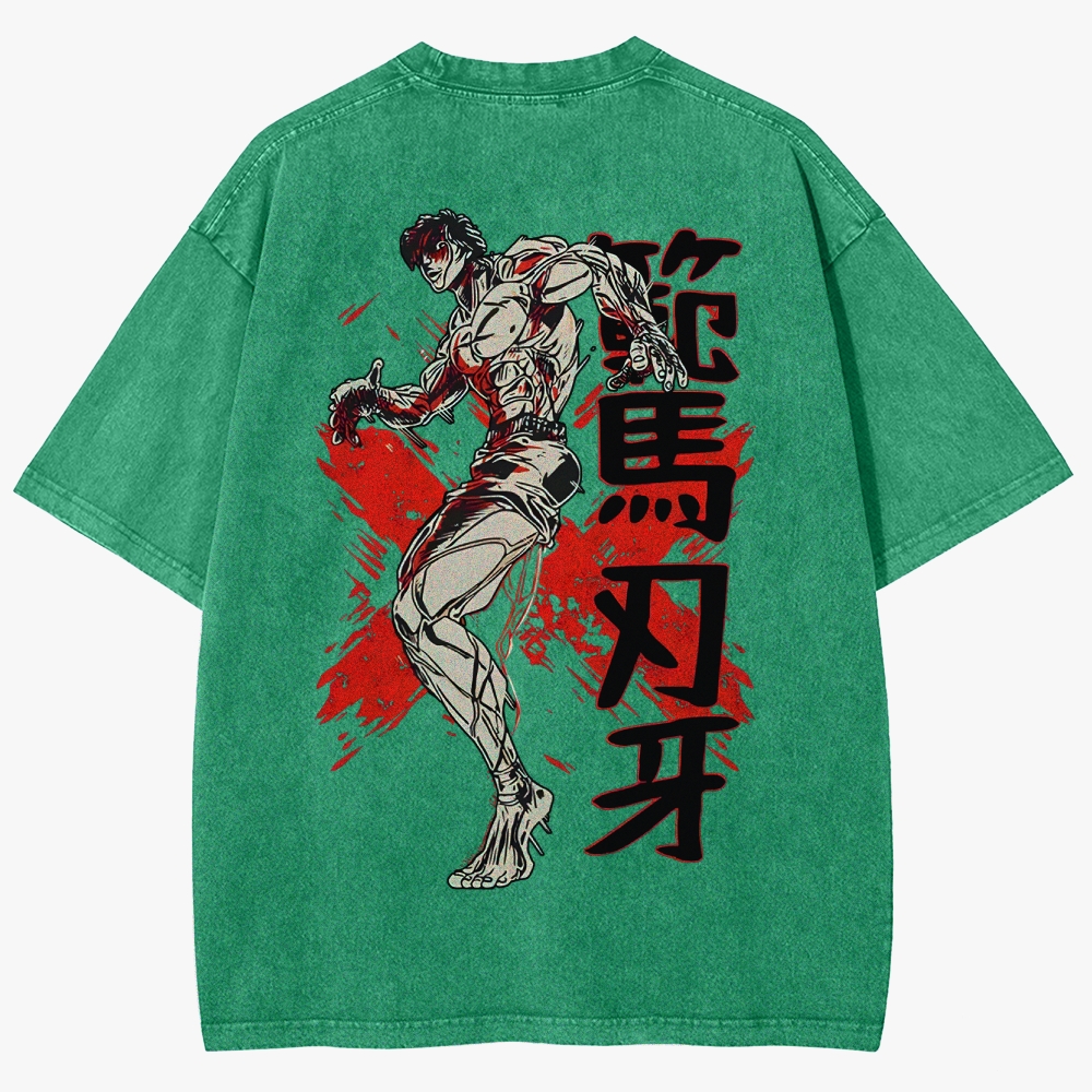 Baki Unisex Fit Washed T-Shirt