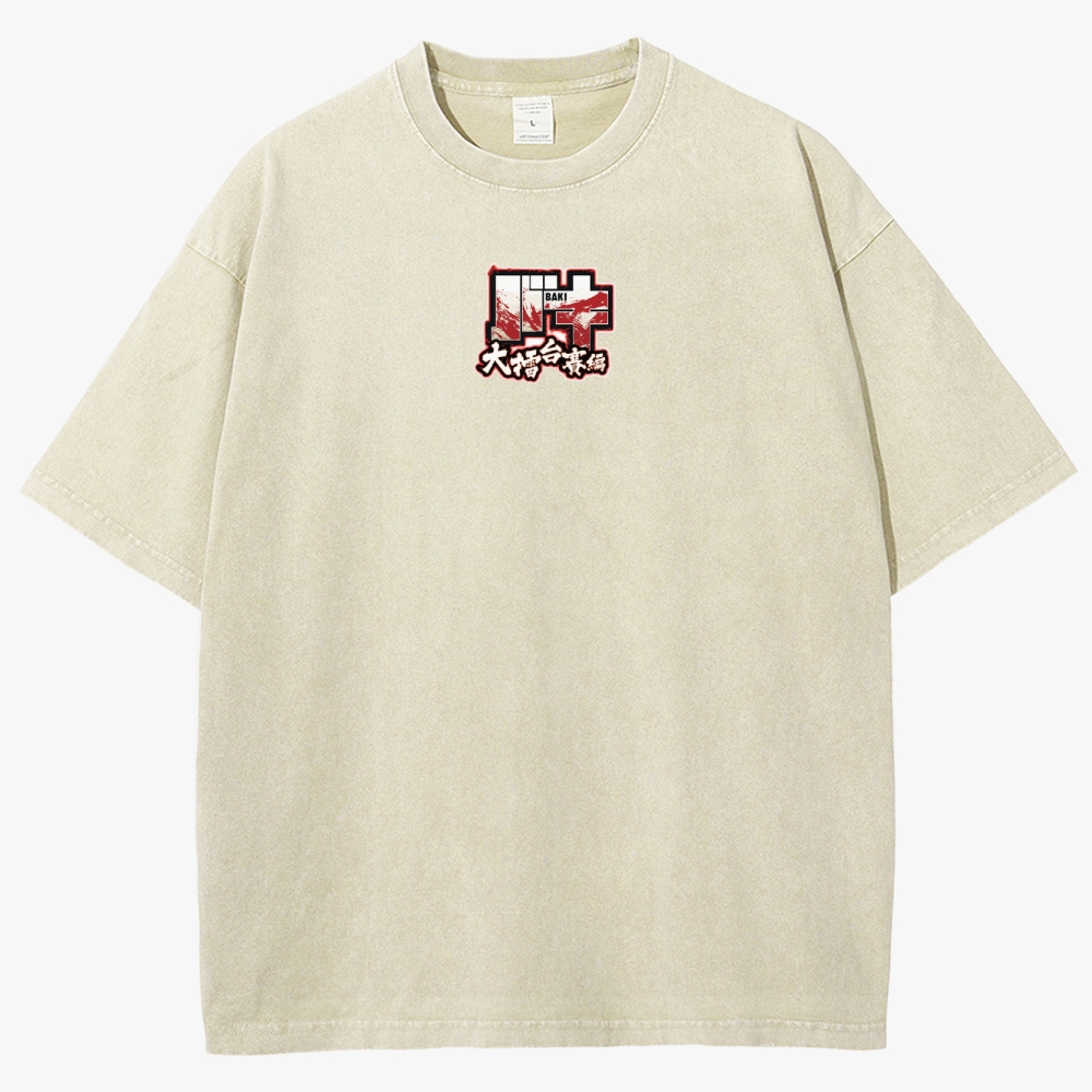 Baki Unisex Fit Washed T-Shirt