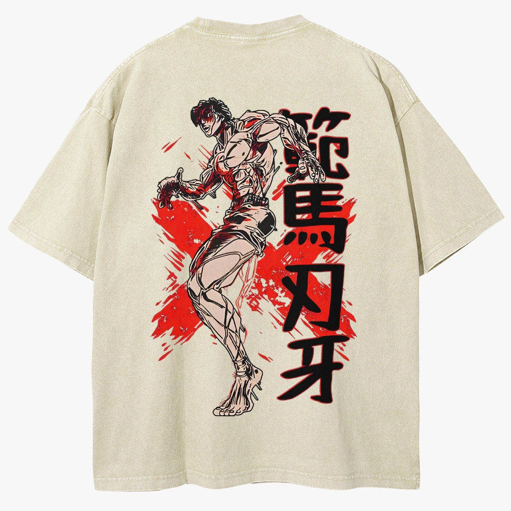 Baki Unisex Fit Washed T-Shirt