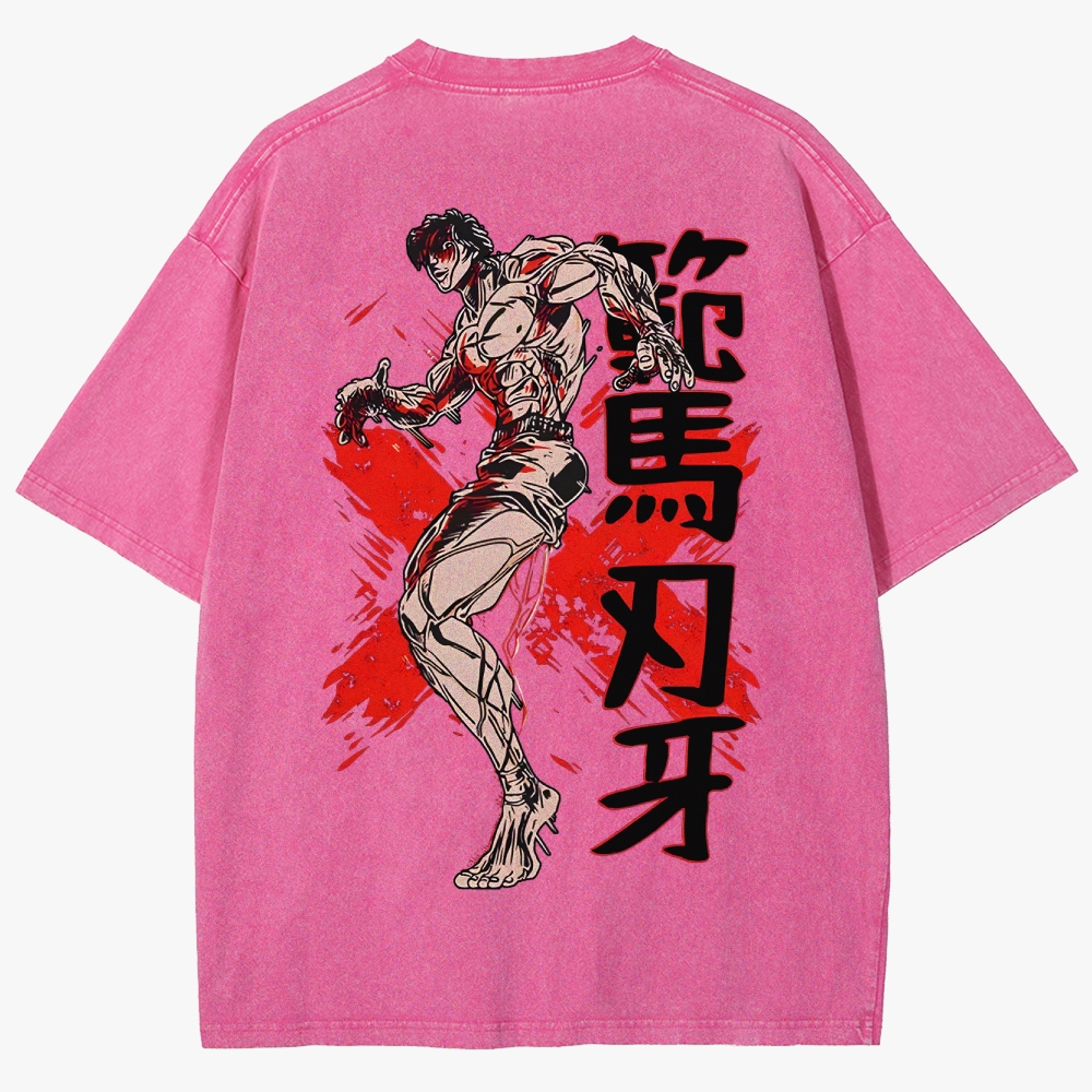 Baki Unisex Fit Washed T-Shirt