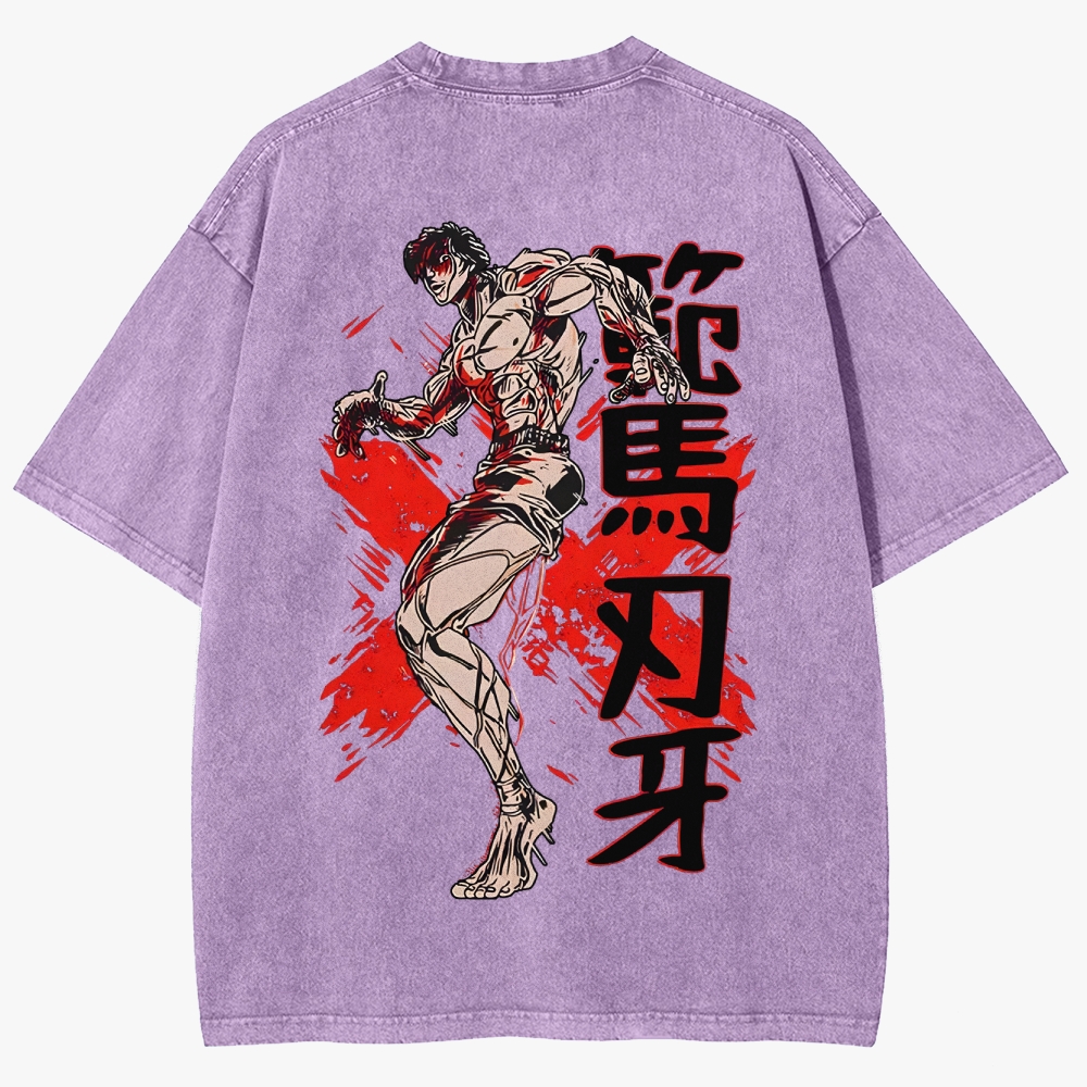 Baki Unisex Fit Washed T-Shirt
