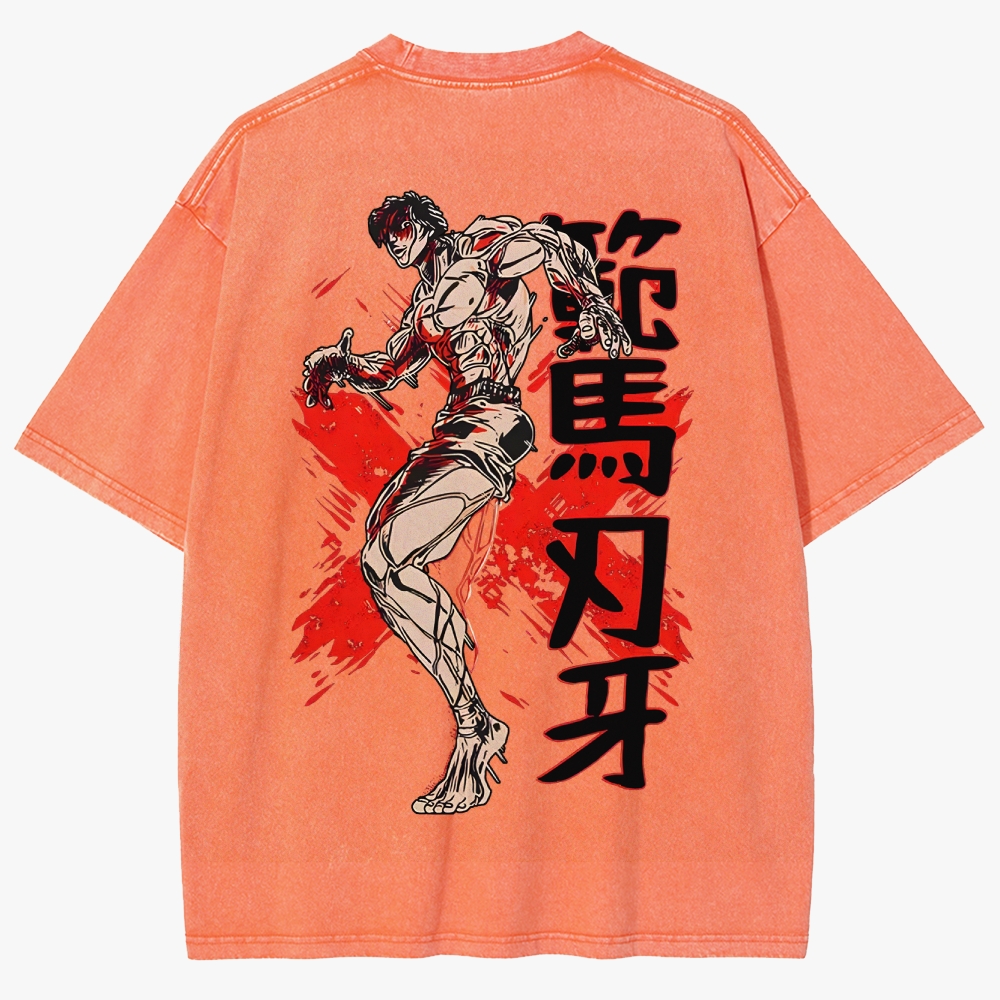 Baki Unisex Fit Washed T-Shirt