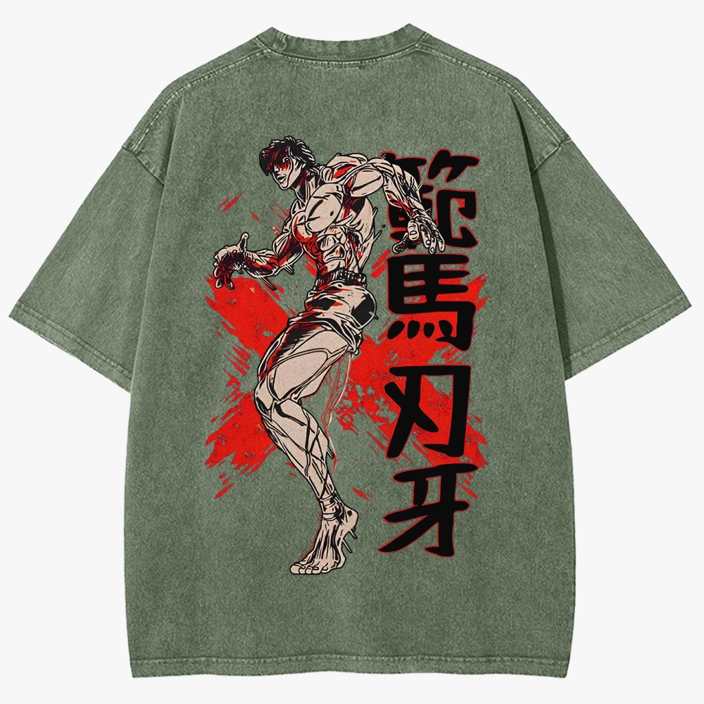 Baki Unisex Fit Washed T-Shirt