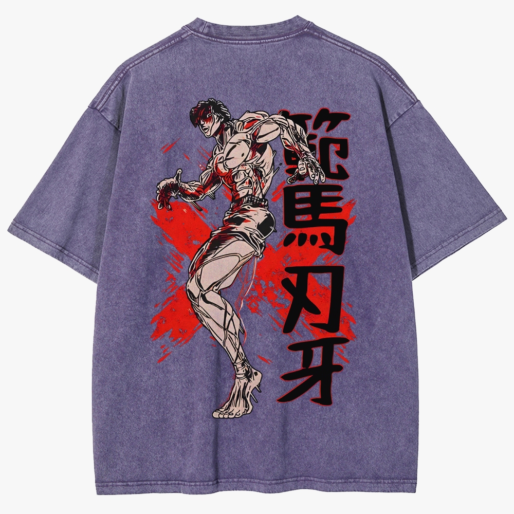 Baki Unisex Fit Washed T-Shirt