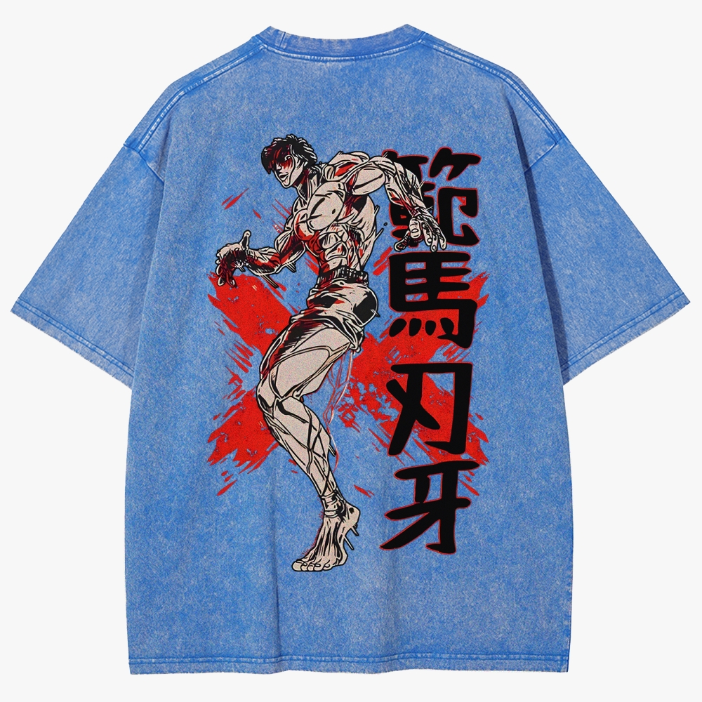 Baki Unisex Fit Washed T-Shirt