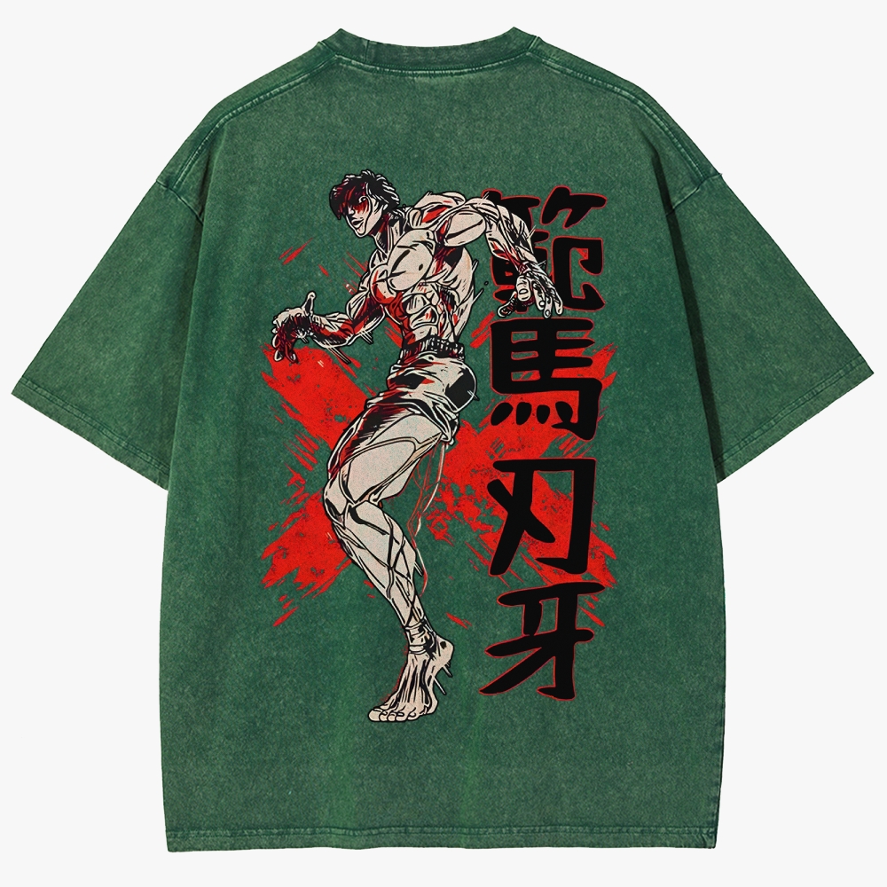 Baki Unisex Fit Washed T-Shirt