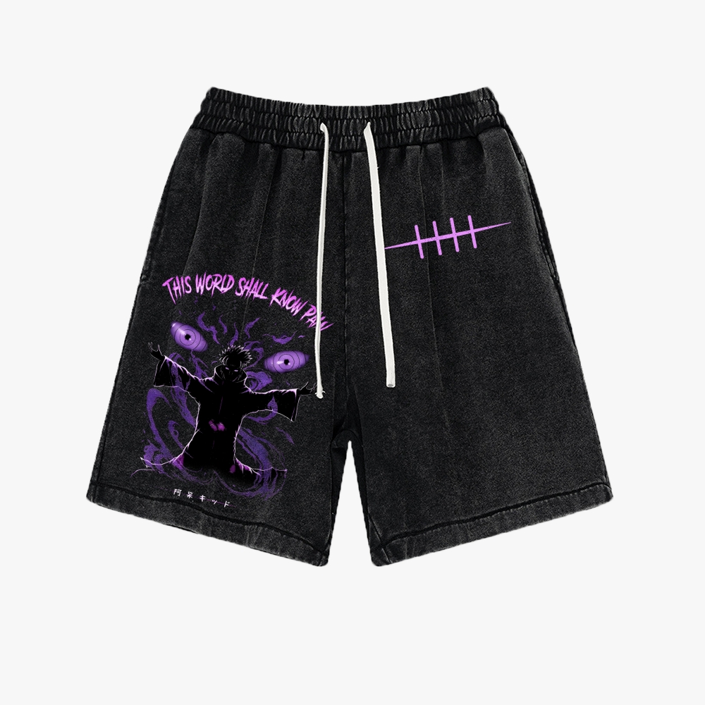 Naruto Washed Vintage Shorts