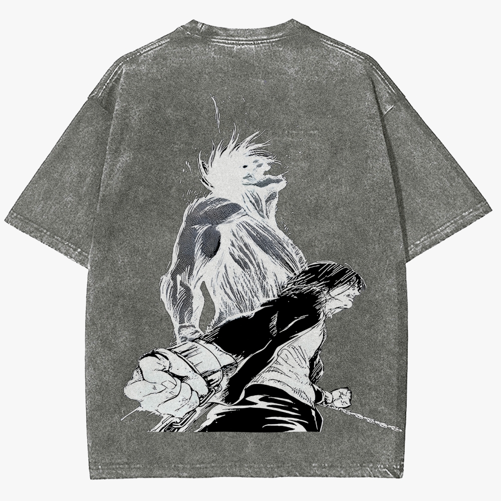 Attack On Titan  Unisex Fit Washed T-Shirt