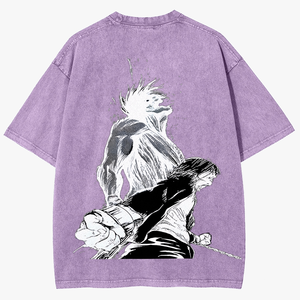 Attack On Titan  Unisex Fit Washed T-Shirt