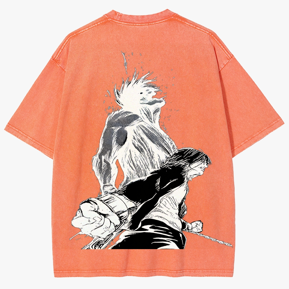 Attack On Titan  Unisex Fit Washed T-Shirt