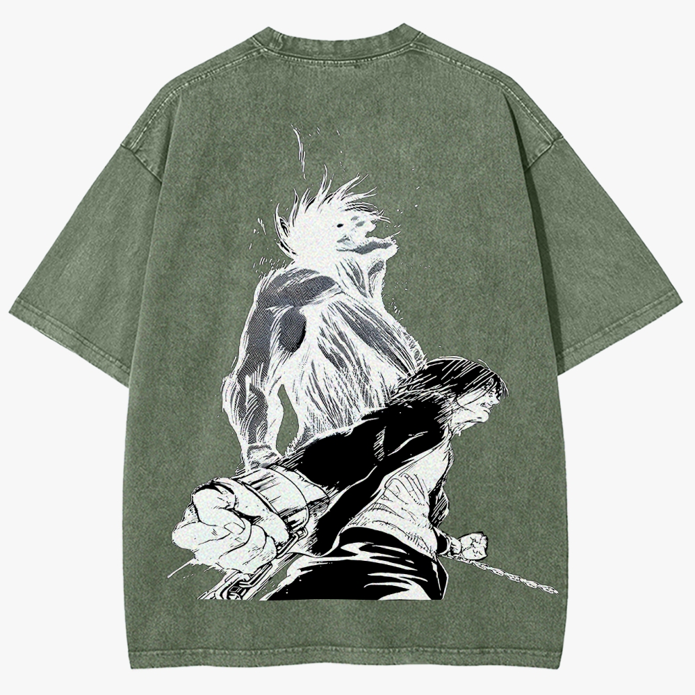 Attack On Titan  Unisex Fit Washed T-Shirt