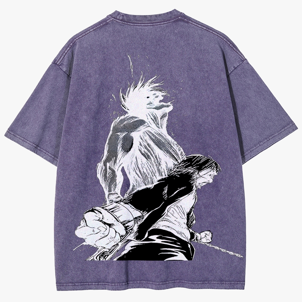 Attack On Titan  Unisex Fit Washed T-Shirt