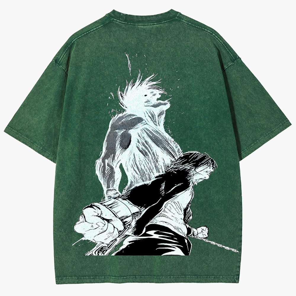 Attack On Titan  Unisex Fit Washed T-Shirt