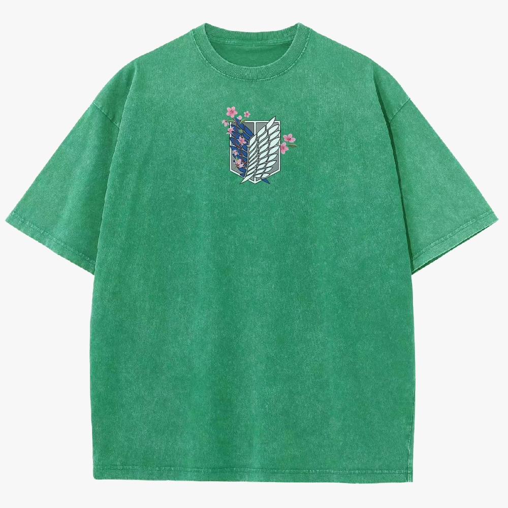 Attack On Titan Unisex Fit Washed T-Shirt