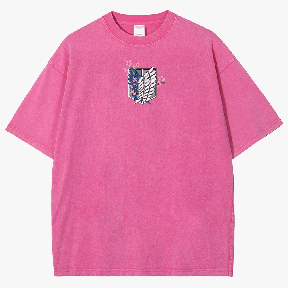 Attack On Titan Unisex Fit Washed T-Shirt