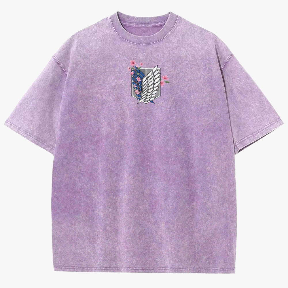 Attack On Titan Unisex Fit Washed T-Shirt