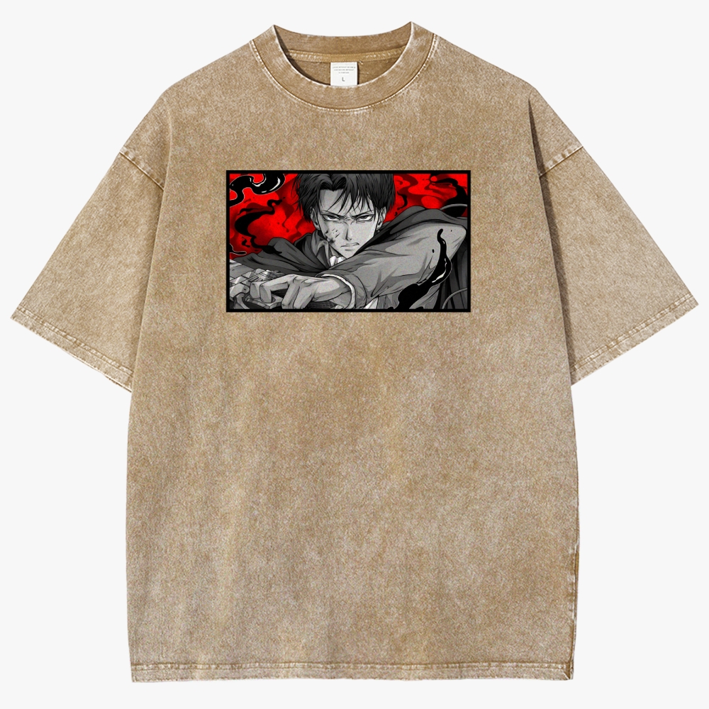 Attack On Titan Unisex Fit Washed T-Shirt