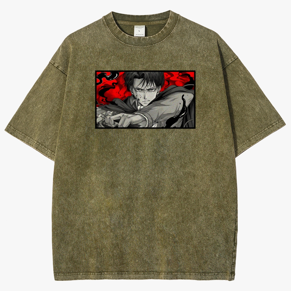 Attack On Titan Unisex Fit Washed T-Shirt