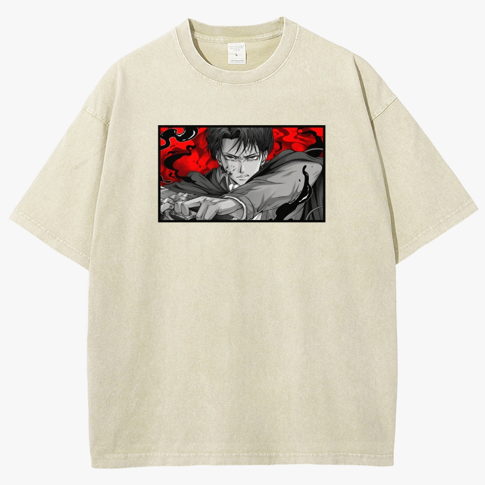 Attack On Titan Unisex Fit Washed T-Shirt