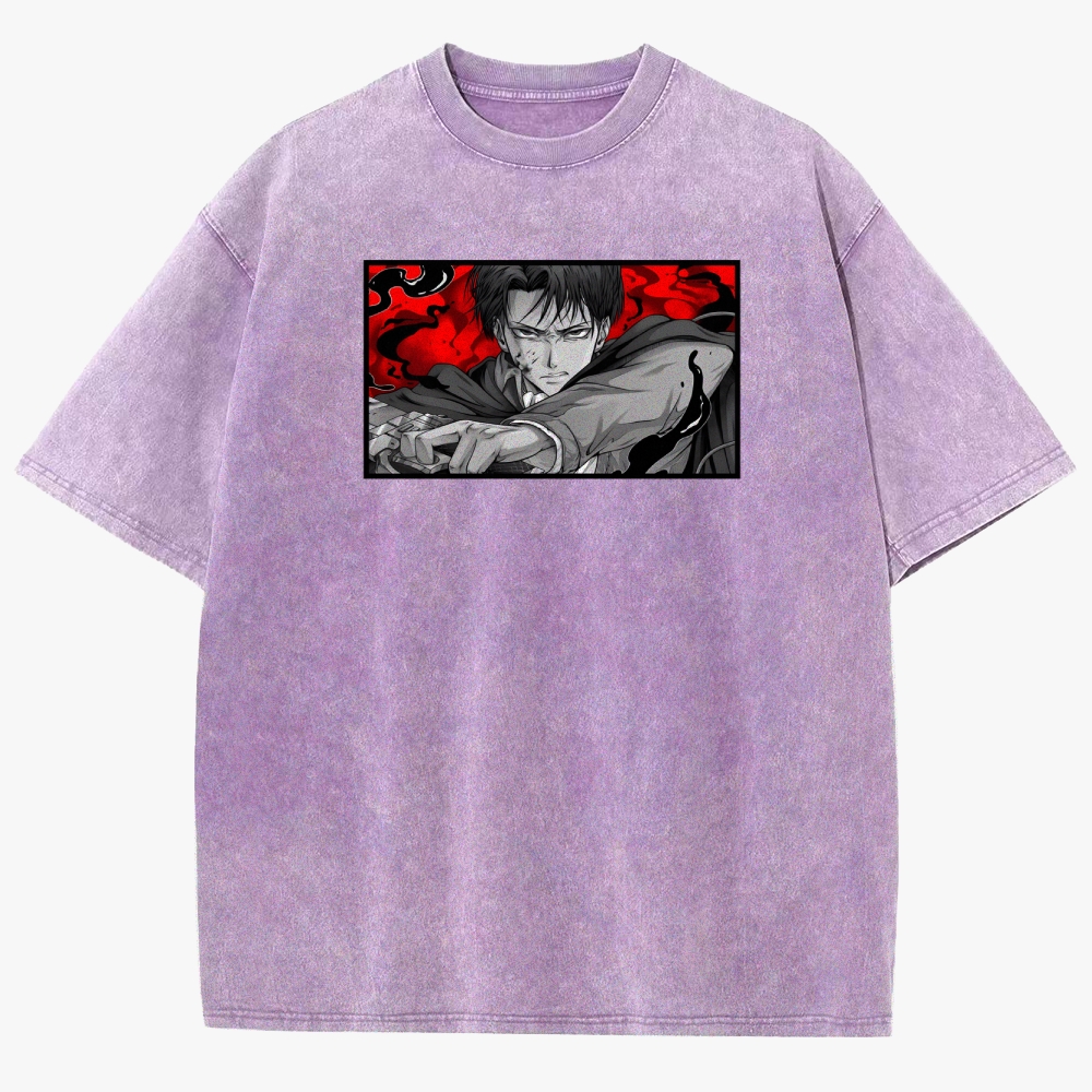 Attack On Titan Unisex Fit Washed T-Shirt