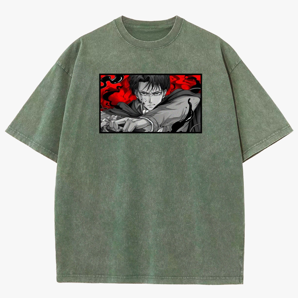 Attack On Titan Unisex Fit Washed T-Shirt