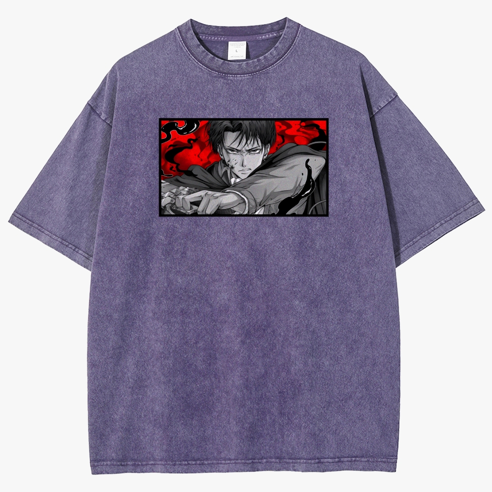 Attack On Titan Unisex Fit Washed T-Shirt