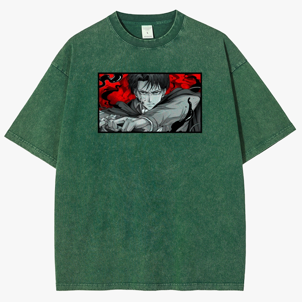 Attack On Titan Unisex Fit Washed T-Shirt