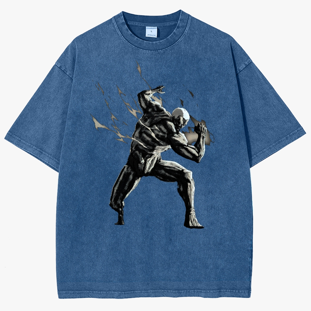 Attack On Titan Unisex Fit Washed T-Shirt