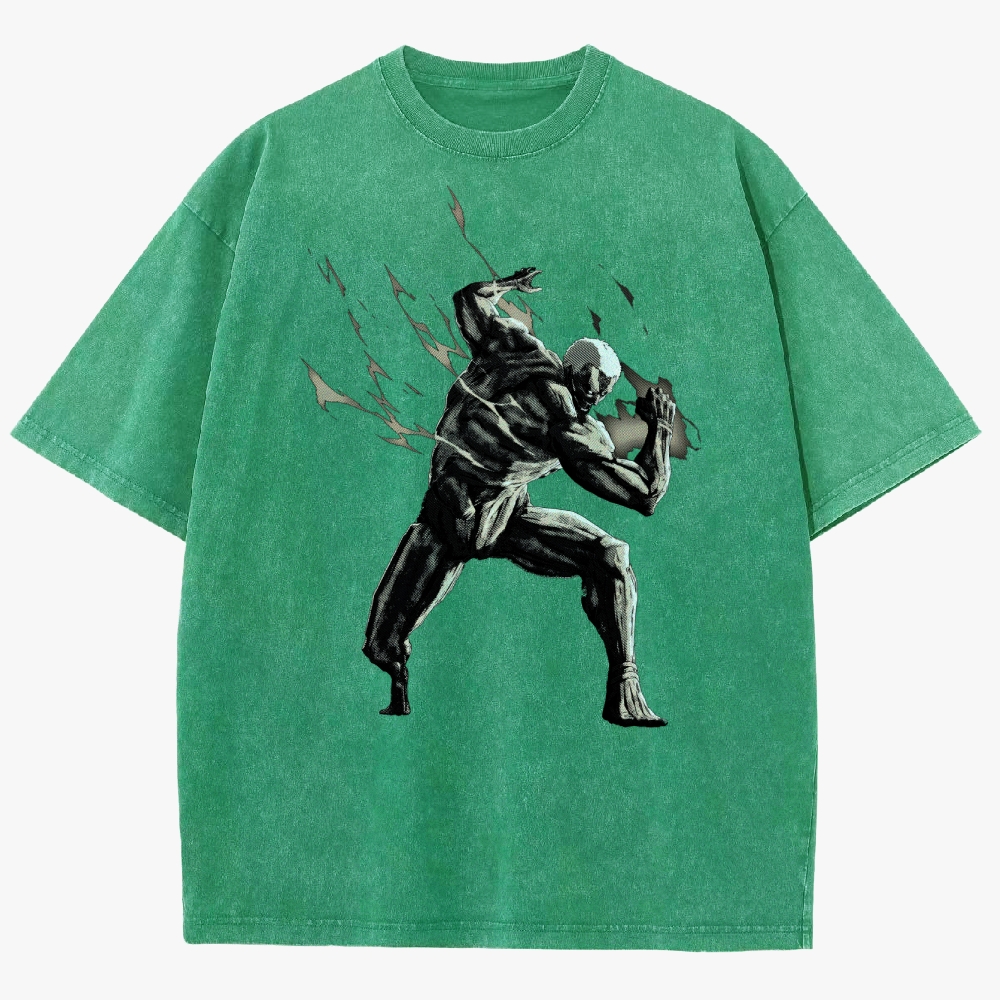 Attack On Titan Unisex Fit Washed T-Shirt