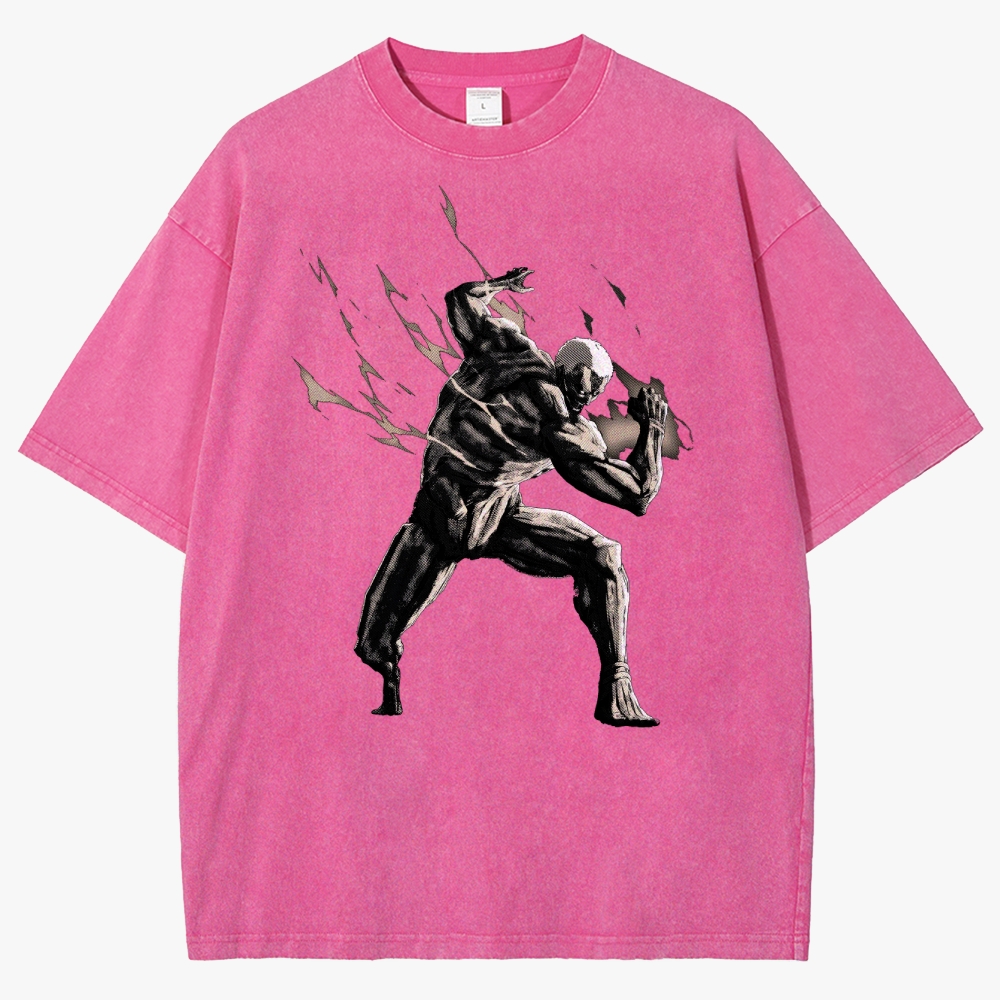 Attack On Titan Unisex Fit Washed T-Shirt