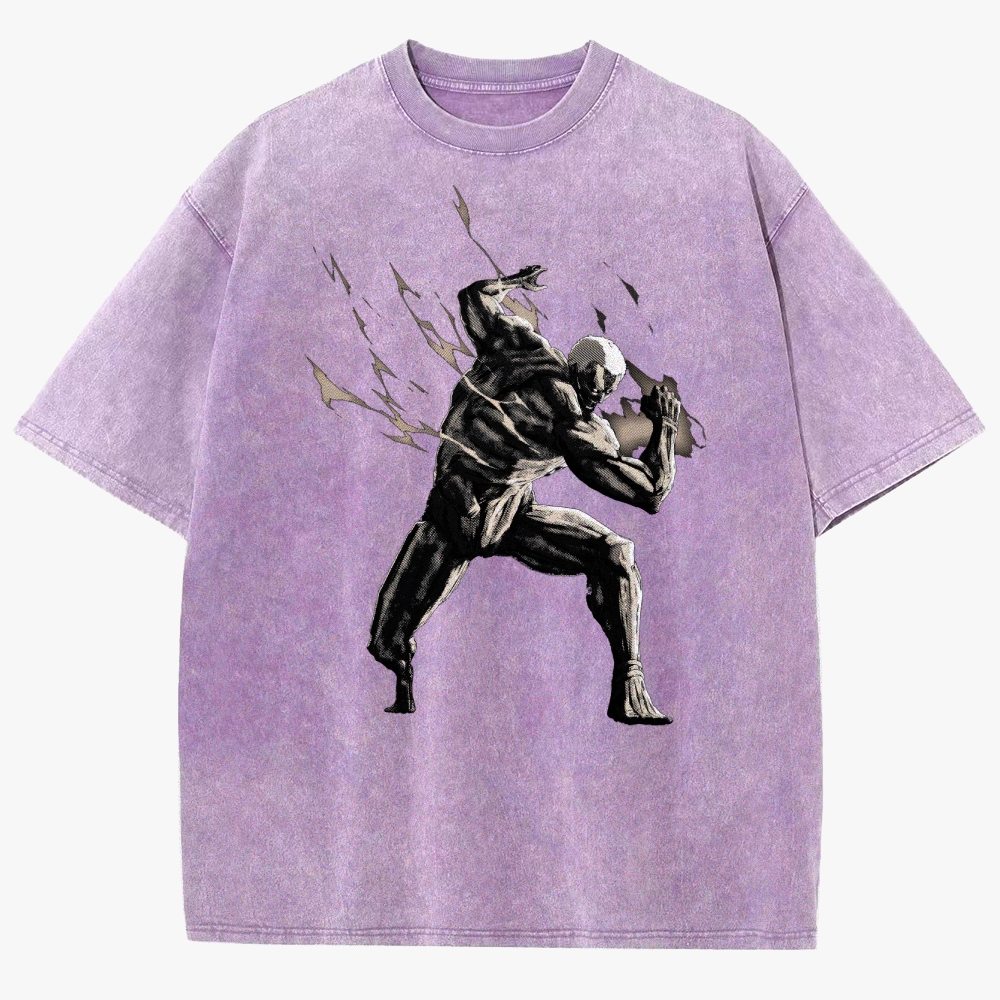 Attack On Titan Unisex Fit Washed T-Shirt