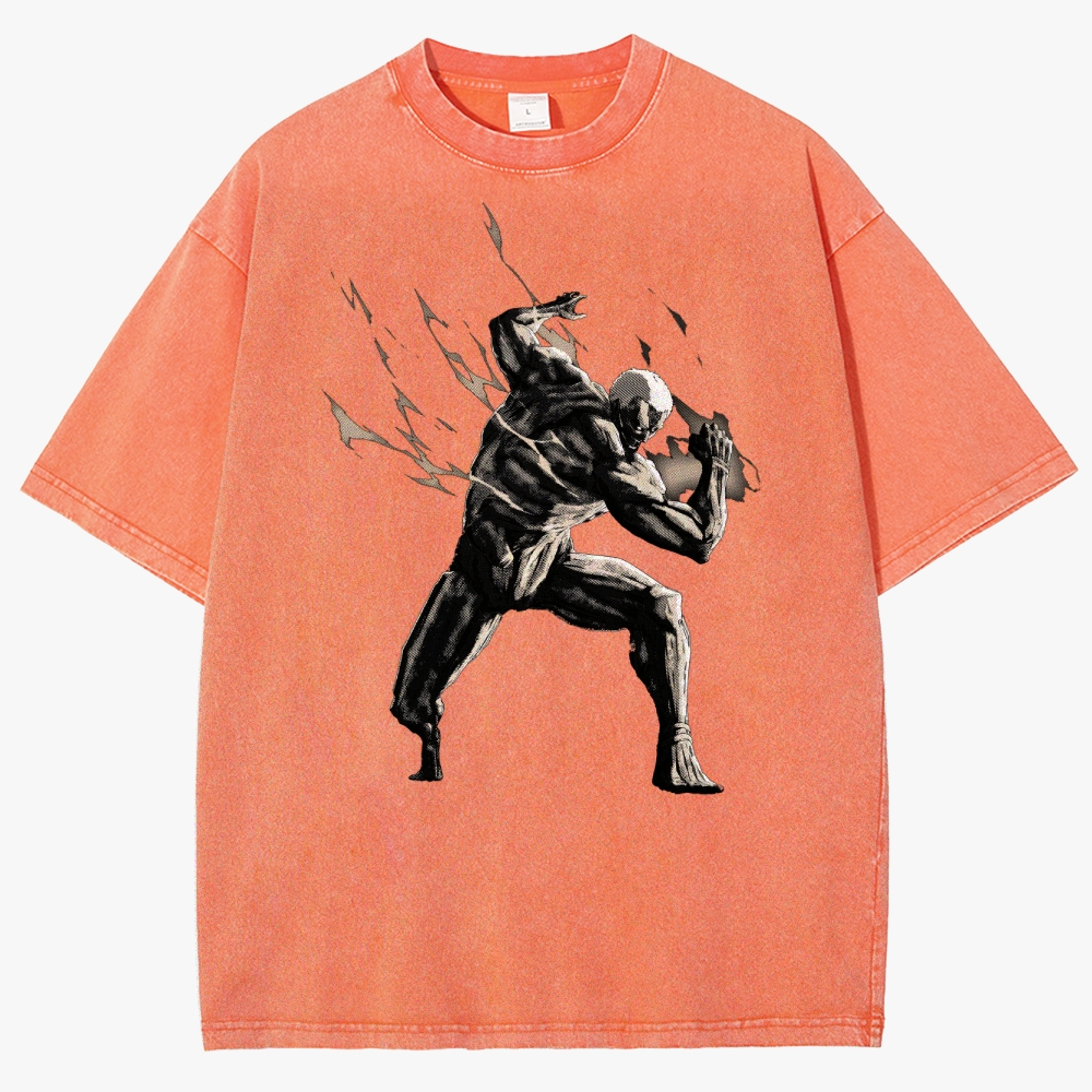 Attack On Titan Unisex Fit Washed T-Shirt