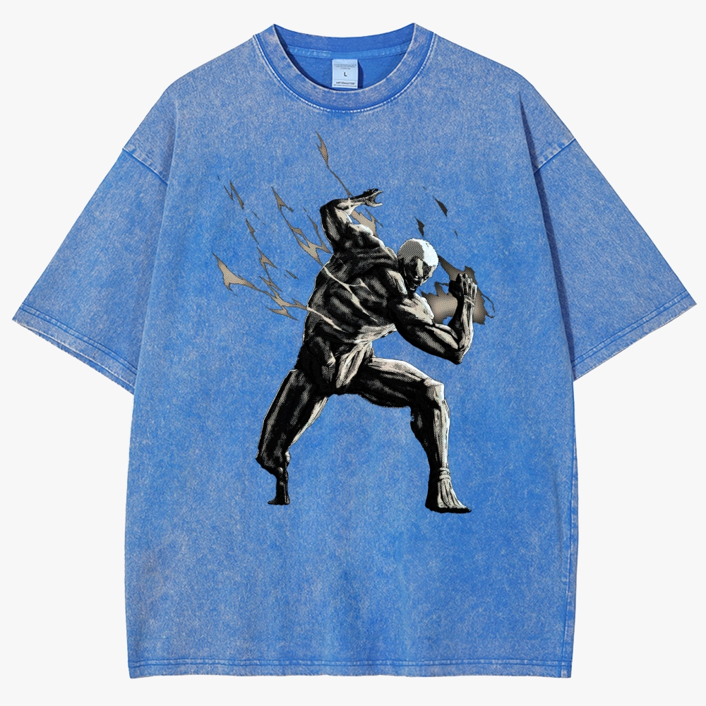Attack On Titan Unisex Fit Washed T-Shirt