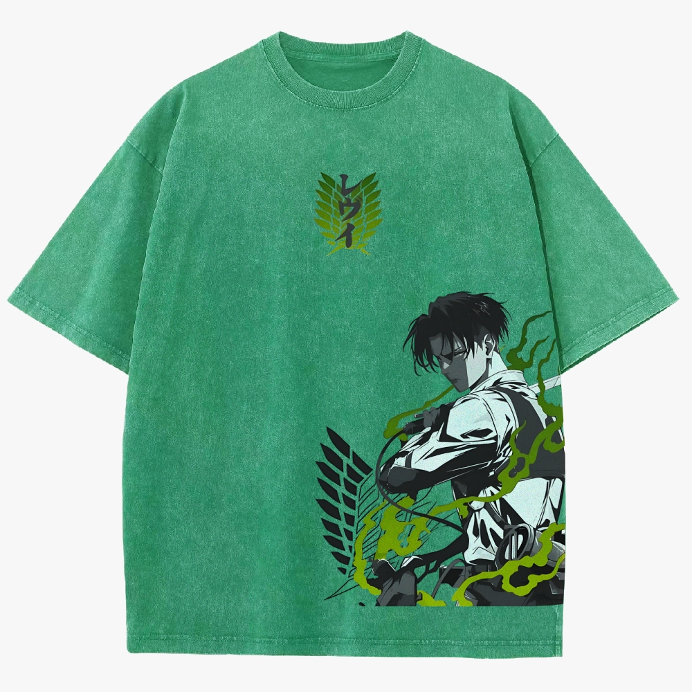 Atlack On Titan Unisex Fit Washed T-Shirt