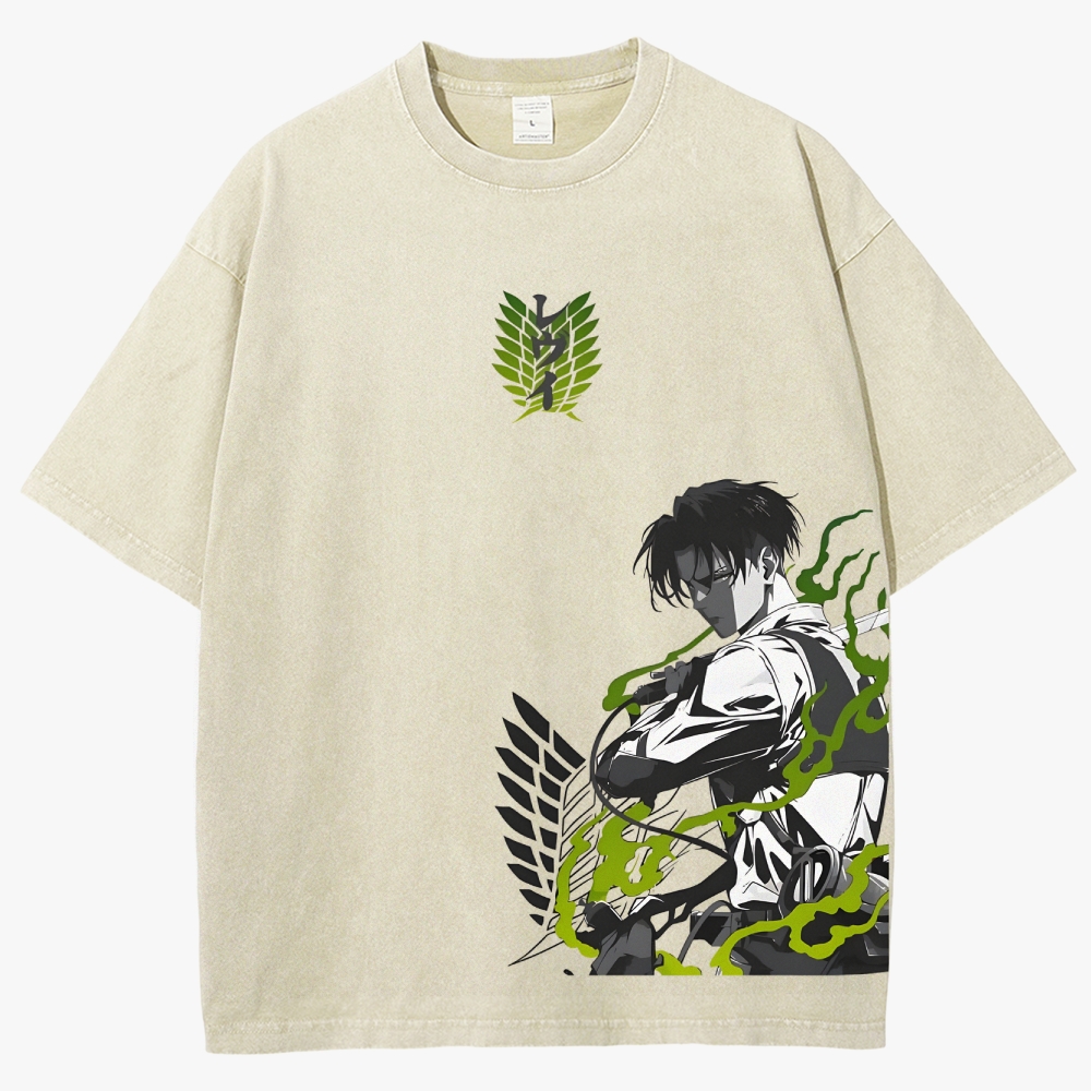 Atlack On Titan Unisex Fit Washed T-Shirt