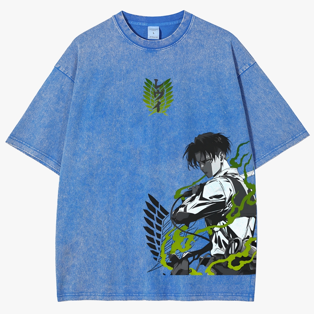 Atlack On Titan Unisex Fit Washed T-Shirt