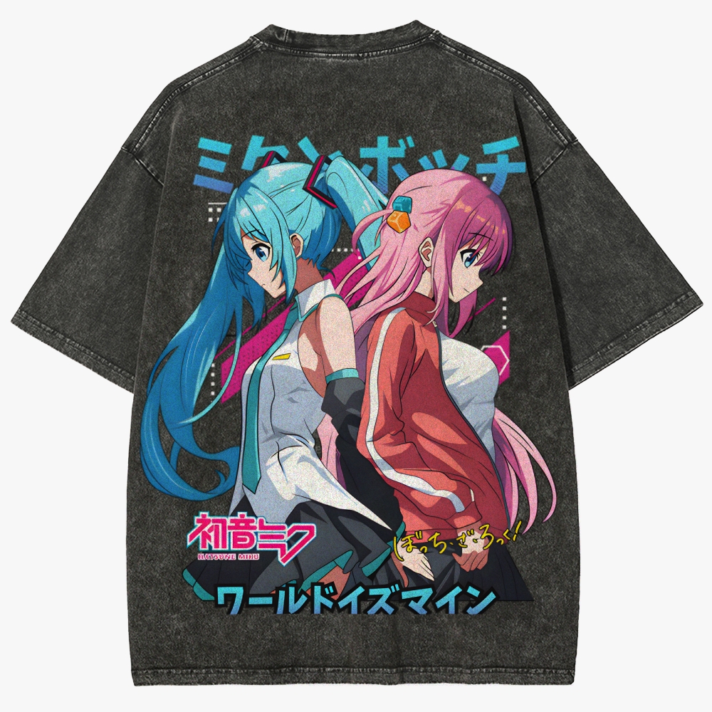 Anime Casual Unisex Fit Washed T-Shirt