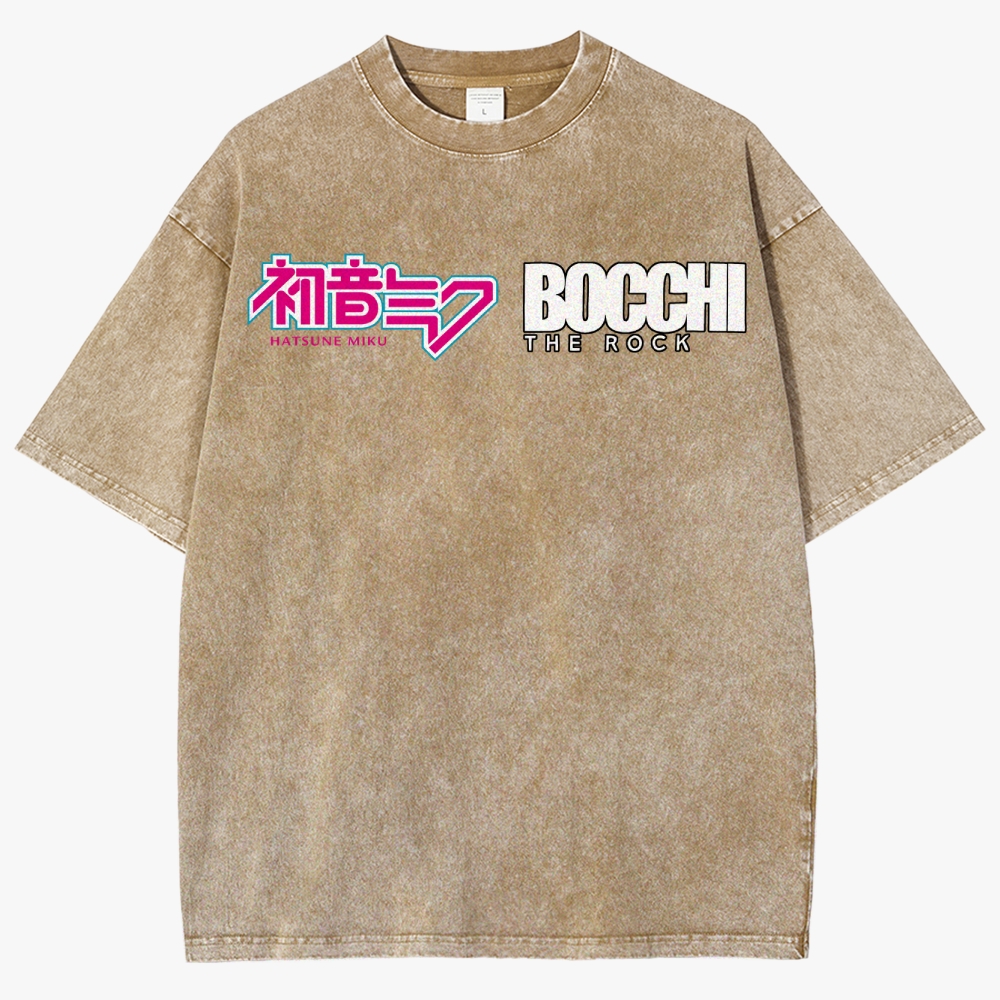 Anime Casual Unisex Fit Washed T-Shirt