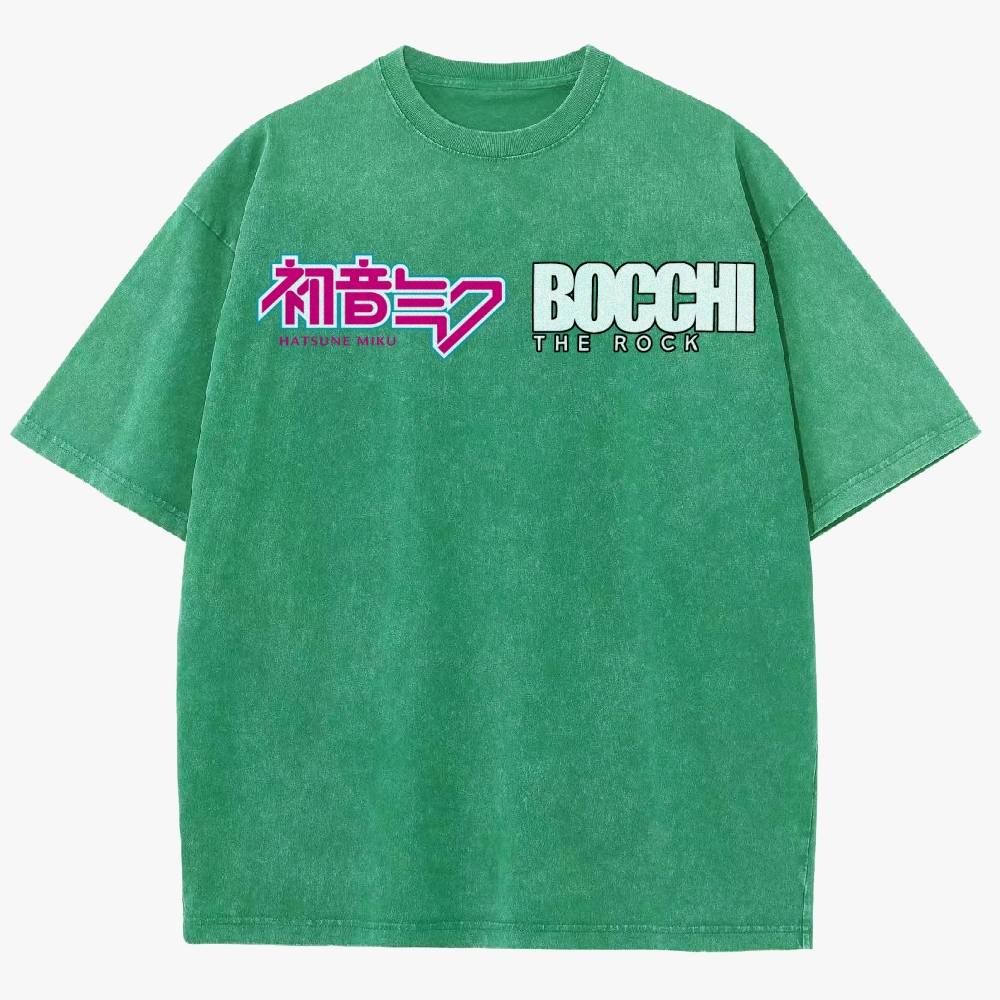 Anime Casual Unisex Fit Washed T-Shirt