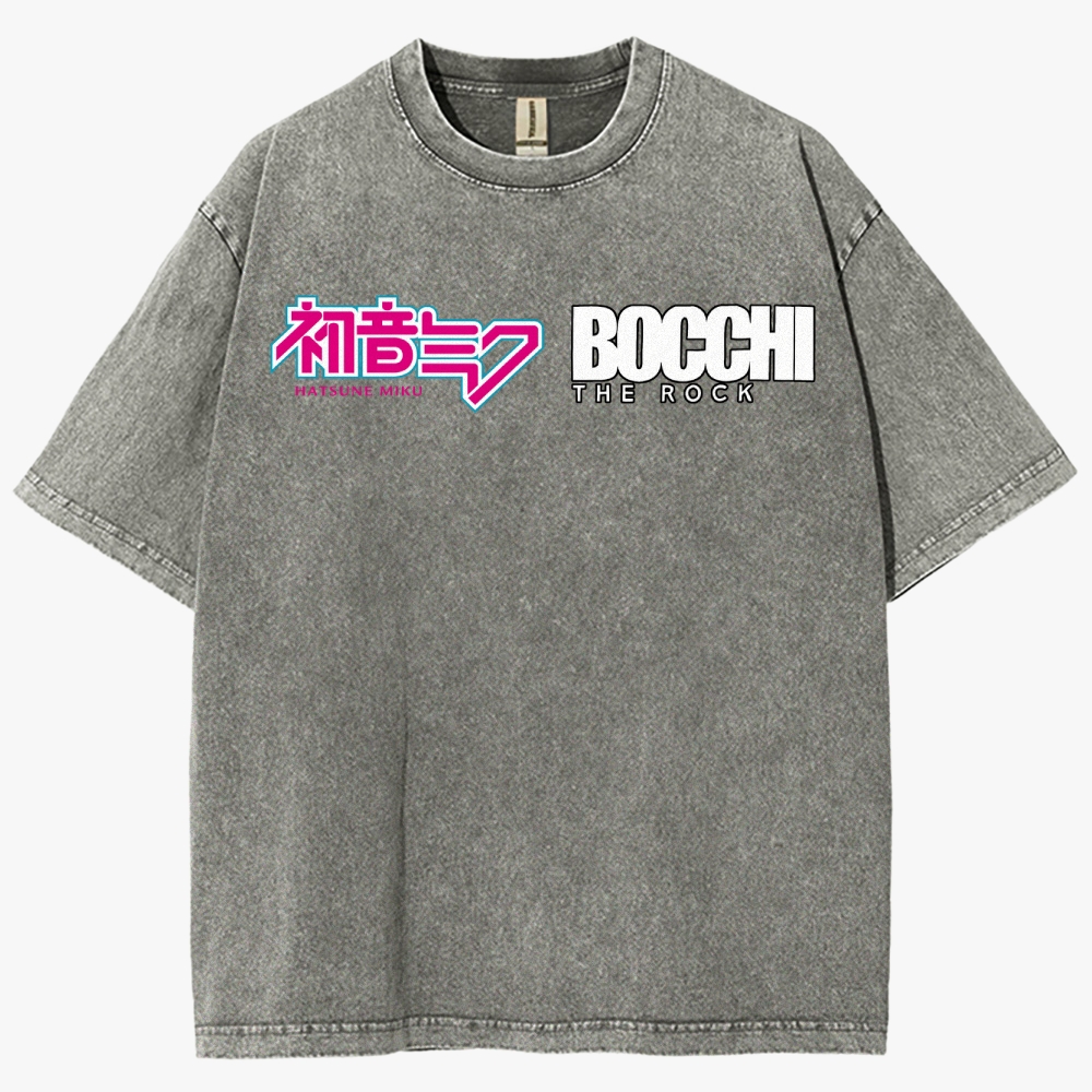 Anime Casual Unisex Fit Washed T-Shirt