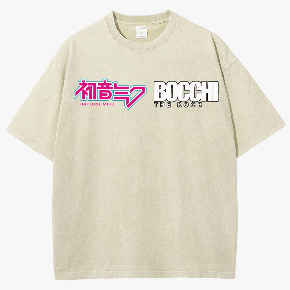 Anime Casual Unisex Fit Washed T-Shirt