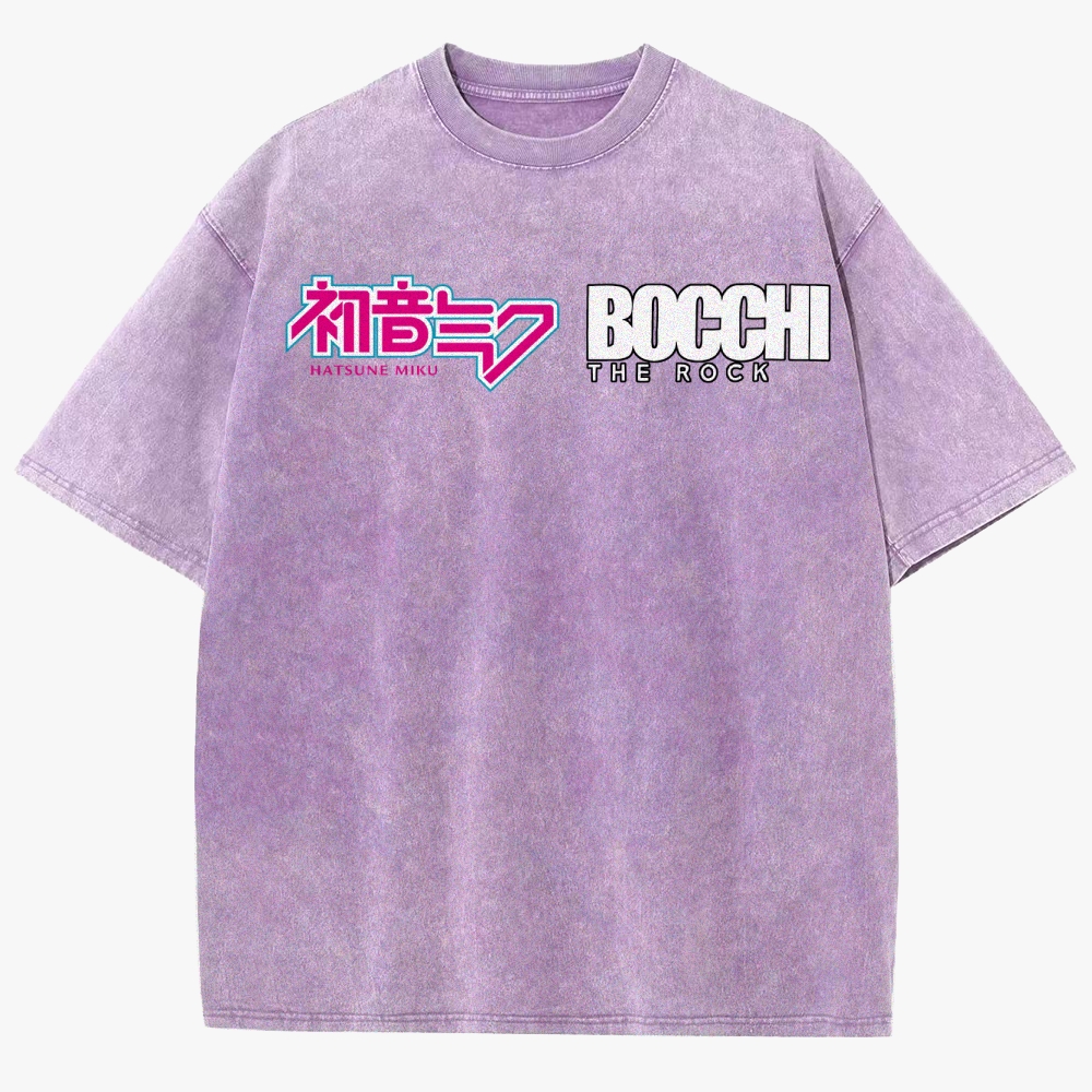 Anime Casual Unisex Fit Washed T-Shirt