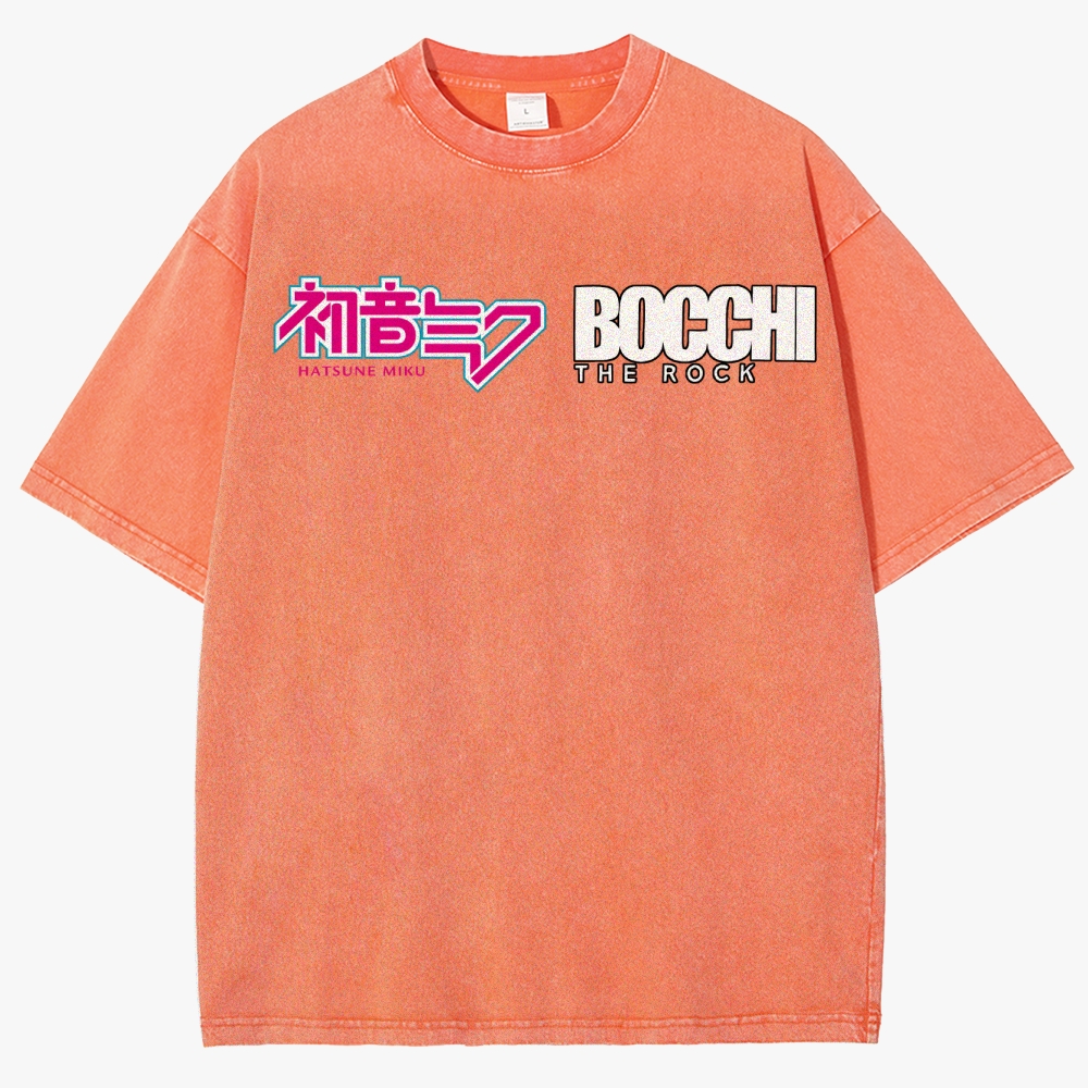 Anime Casual Unisex Fit Washed T-Shirt