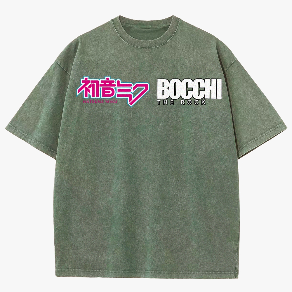 Anime Casual Unisex Fit Washed T-Shirt