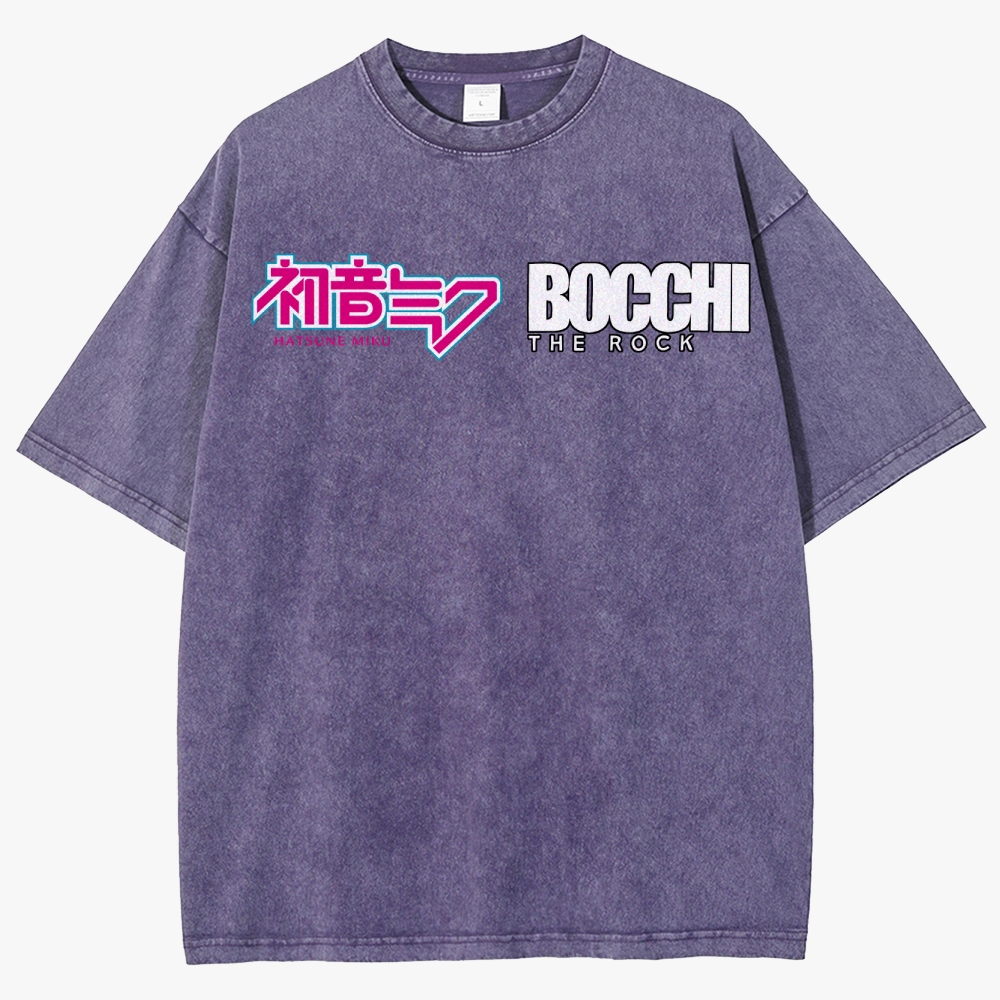 Anime Casual Unisex Fit Washed T-Shirt