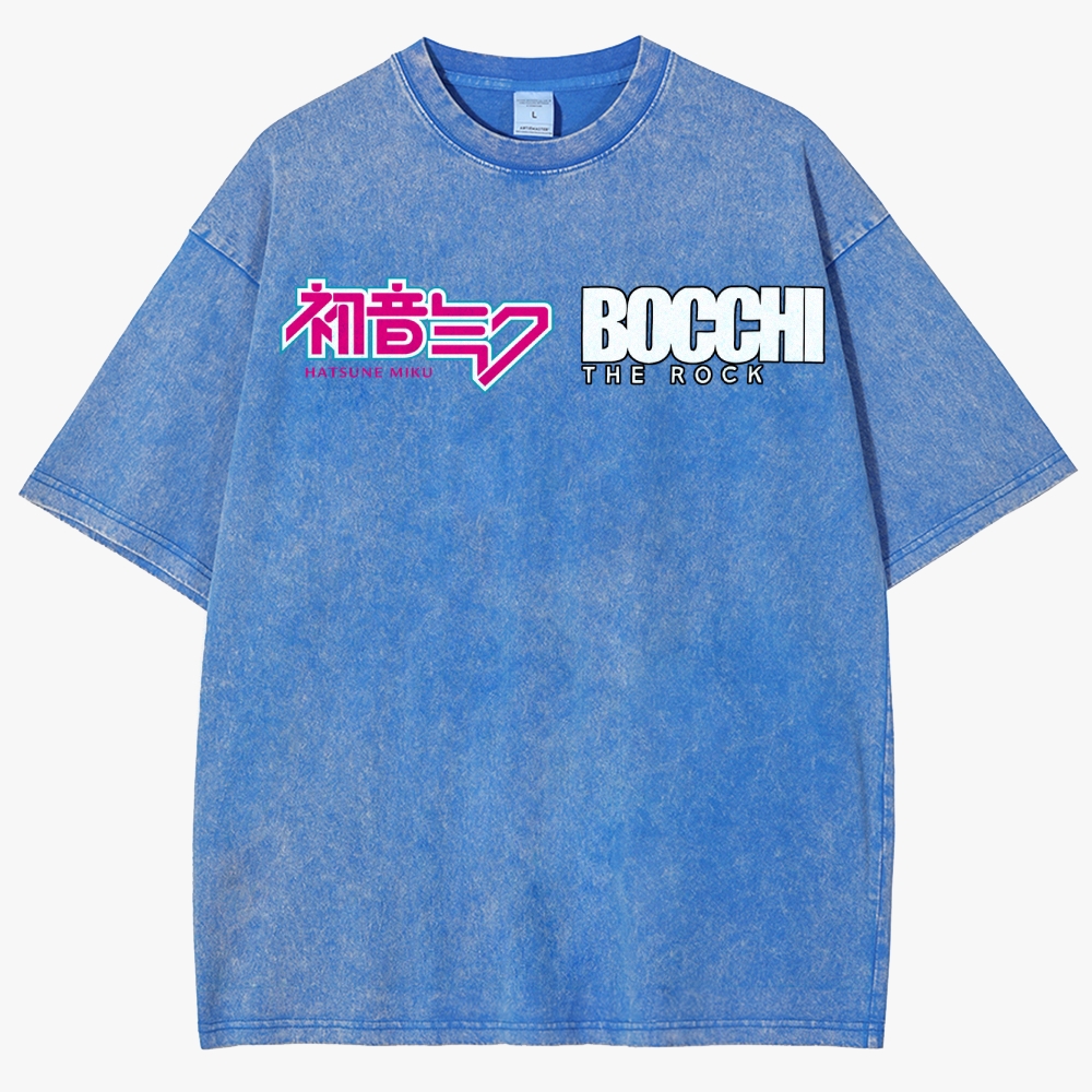 Anime Casual Unisex Fit Washed T-Shirt
