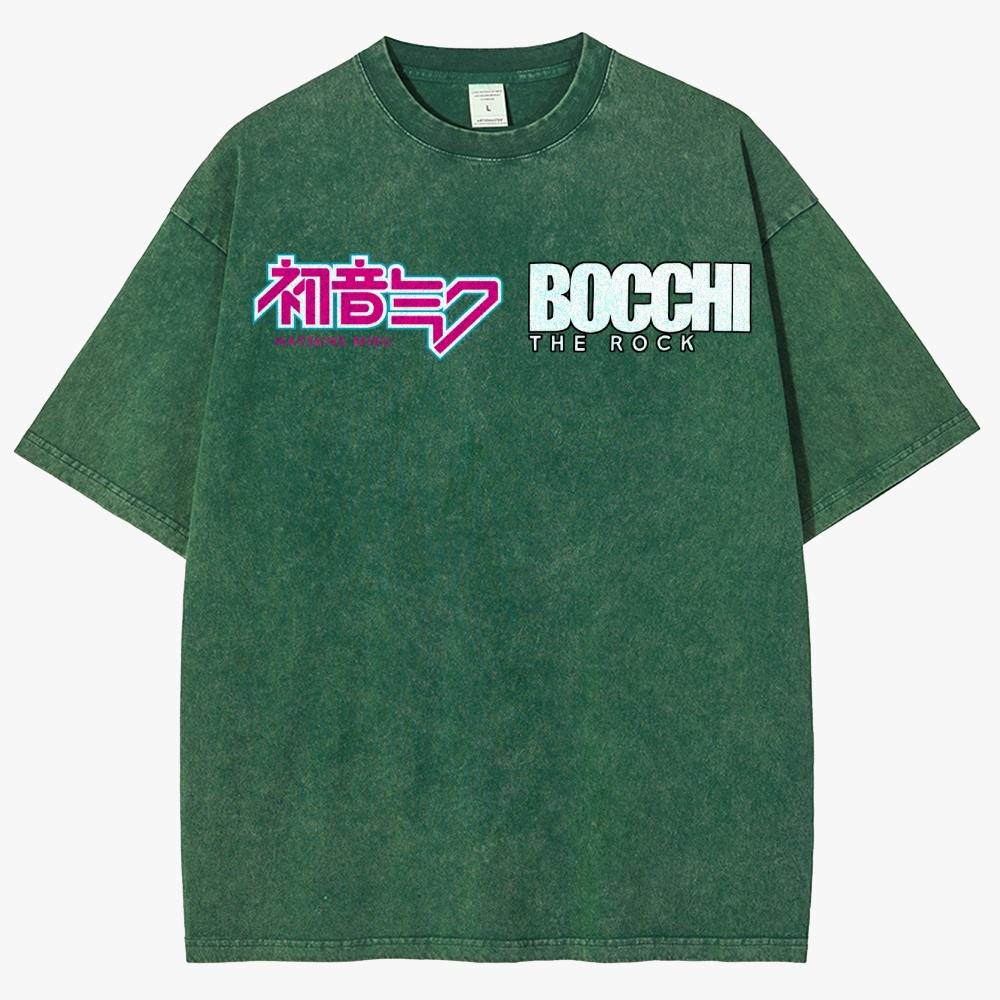 Anime Casual Unisex Fit Washed T-Shirt