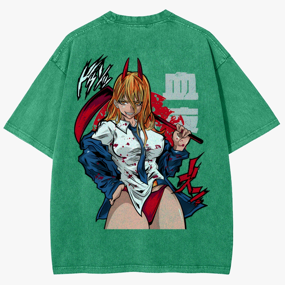 Chainsaw Man Unisex Fit Washed T-Shirt