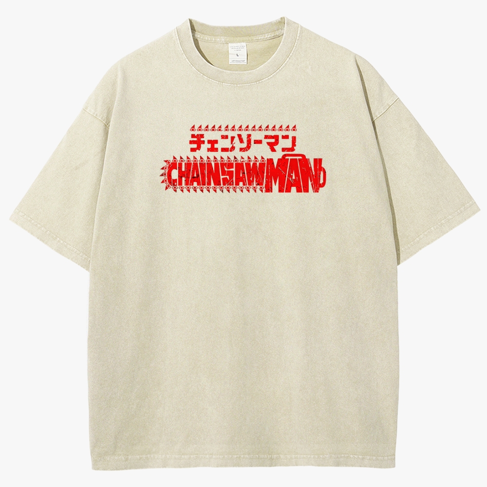 Chainsaw Man Unisex Fit Washed T-Shirt